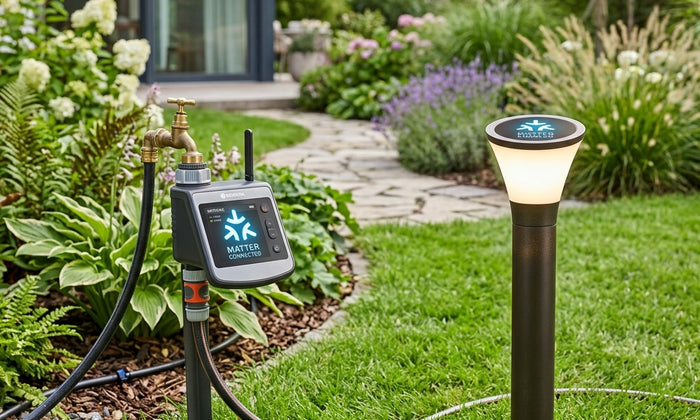 El auge de la domótica Matter para exteriores: Iluminación y riego