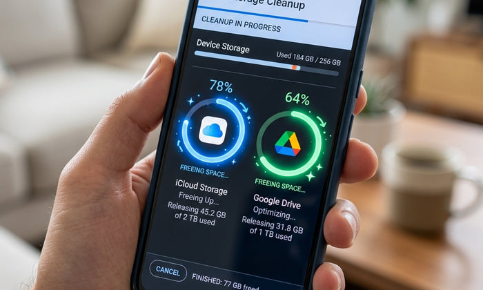 Cómo liberar espacio en iCloud y Google Drive en 2026: Guía definitiva
