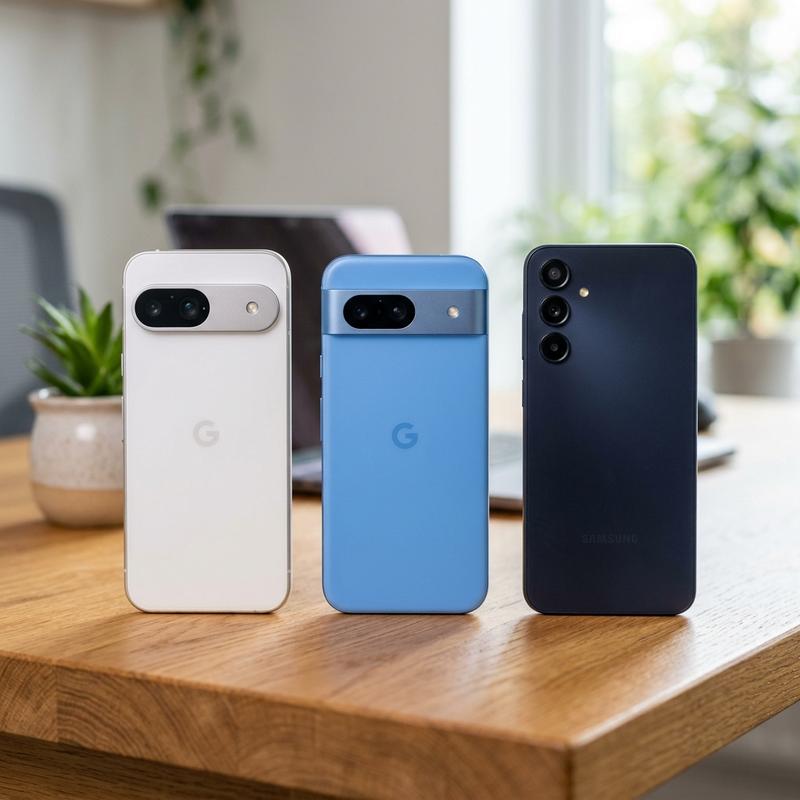Google Pixel 9A (489€) vs Pixel 8A (399€) vs Samsung Galaxy A57 5G (383€): ¿Cuál es el Rey de la Fotografía Inteligente en 2026?