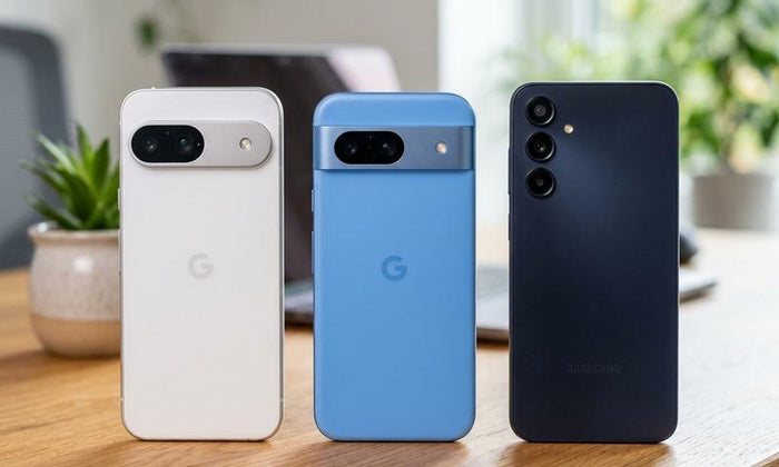 Google Pixel 9A (489€) vs Pixel 8A (399€) vs Samsung Galaxy A57 5G (383€): ¿Cuál es el Rey de la Fotografía Inteligente en 2026?