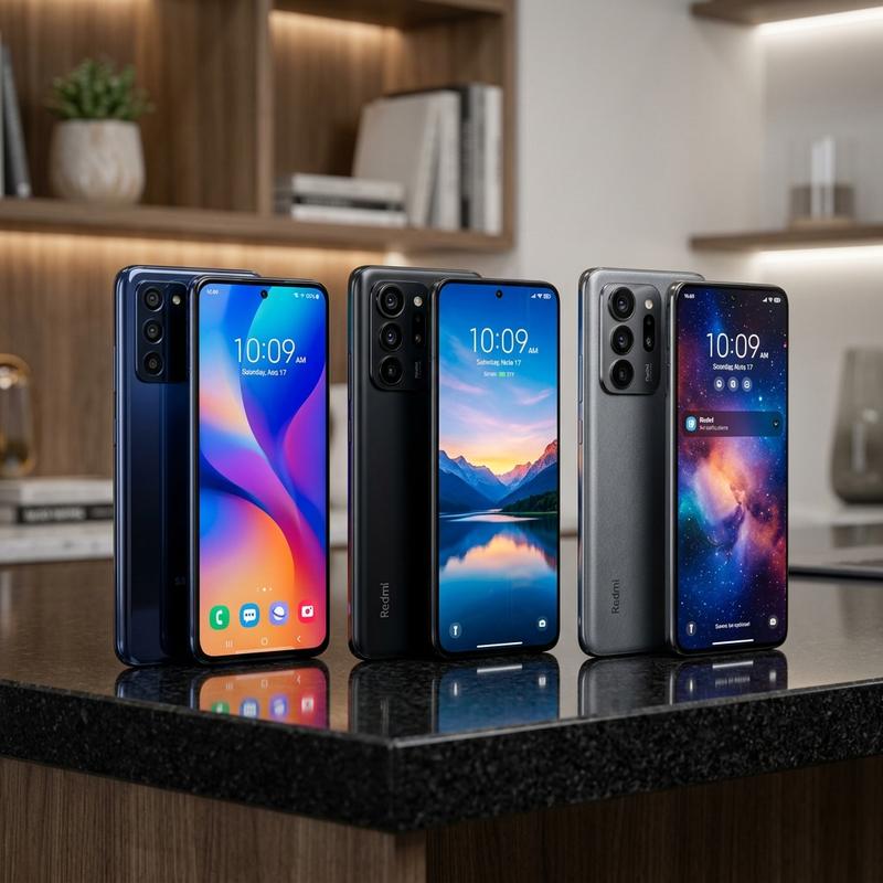 Samsung Galaxy A57 5G (383€) vs Redmi Note 17 Pro 5G (389€) vs Redmi Note 17 Pro Max (419€): Gran Comparativa Gama Media-Alta 2026