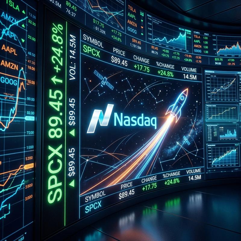 SpaceX cotiza en bolsa con el ticker SPCX: La mayor salida bursátil