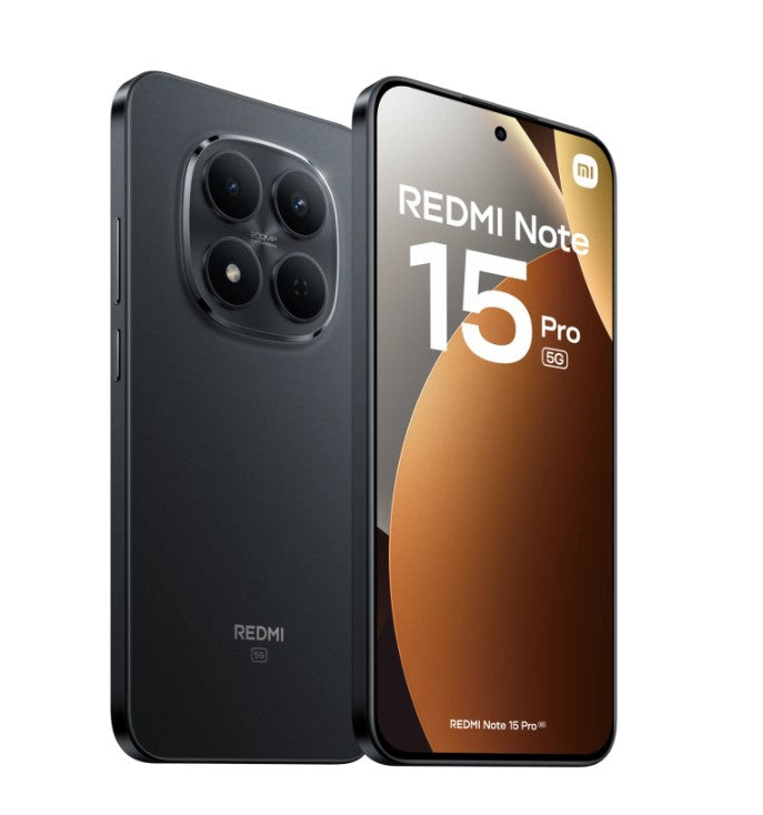 Xiaomi Redmi Note 15 Pro 5G, Negro, 256 GB, 8 GB RAM, 6.83" CrystalRes AMOLED, MediaTek Dimensity 7400-Ultra, 6580 mAh