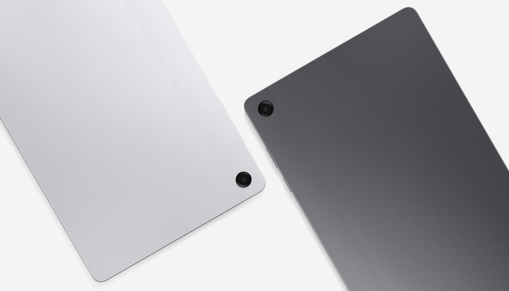 Diseño de la Samsung Galaxy Tab A11+ en color plata