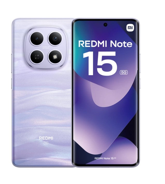 Xiaomi Redmi Note 15 5G, Negro, 256 GB, 8 GB RAM, 6.77" AMOLED FHD+, Snapdragon 6 Gen 3, 5520 mAh
