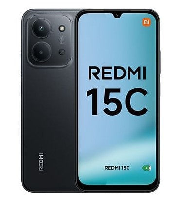 M�vil - Xiaomi Redmi 15C, Negro medianoche, 128GB, 4GB RAM, 6.9" HD+, MediaTek Helio G81-Ultra, 6000 mAh - Kinetic Mo...